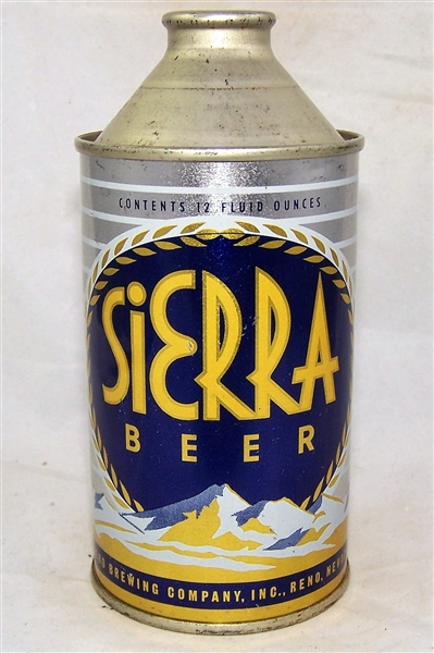 Sierra Cone Top Beer Can 