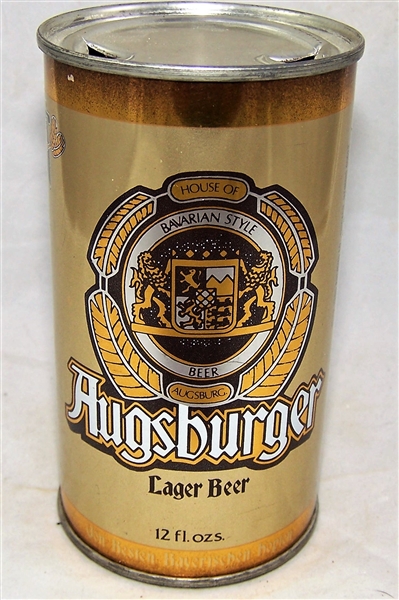 Augsburger Lager Metallic Test flat Top Beer Can