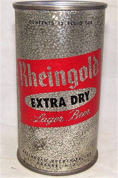 Rheingold Extra Dry Snakeskin Test Can Flat Top Beer Can