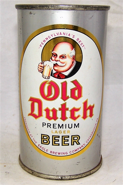 Old Dutch Premium Lager Flat Top Beer Can.