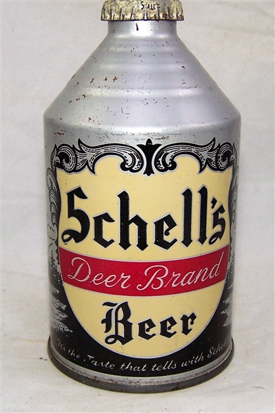 Schells Deer Brand Crowntainer Beer Can, DNCMT 3.2%