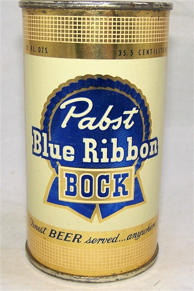 Pabst Bock Flat Top Beer Can