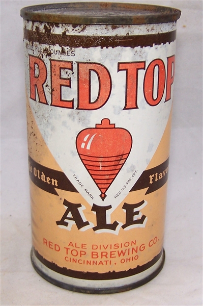 Red Top Ale Opening Instruction Flat Top Beer Can