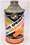 Pure Springs Sparkling Orange Soda Cone Top Can