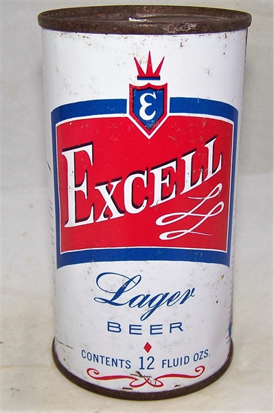 Excell Lager Flat Top Beer Can