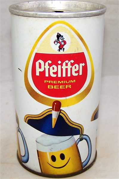 Pfeiffer Smiling Mugs Zip Top Beer Can