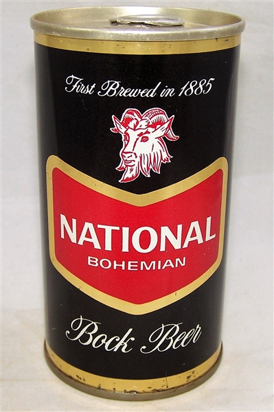 National Bohemian Bock Beer Can, Bottom opened.