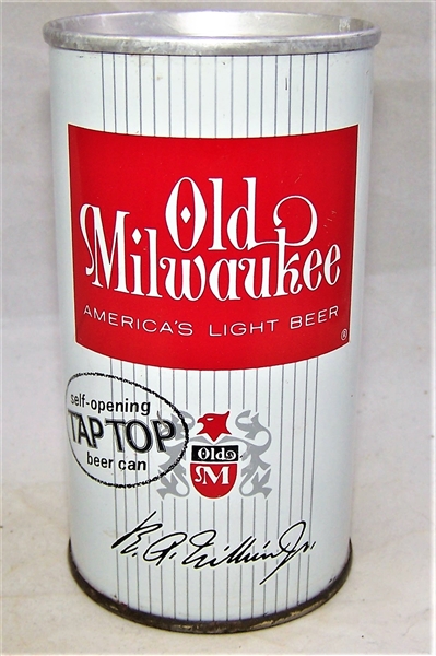 Old Milwaukee Self-Opening Tab Top (Zip Top Beer Can)