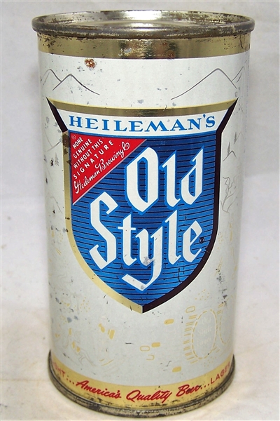 Heilemans Old Style Lager Flat Top Beer Can