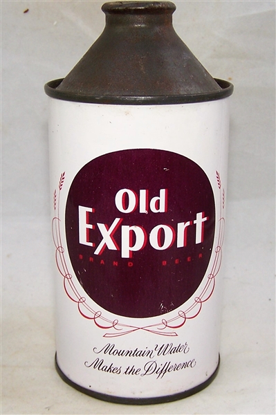 Old Export Cone Top Beer Can