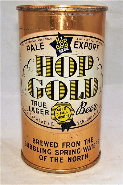 Hop Gold True Lager O.I Beer Can