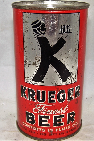 Krueger Beer Withdrawn Free For Export, Actual can in USBC, Scarce can