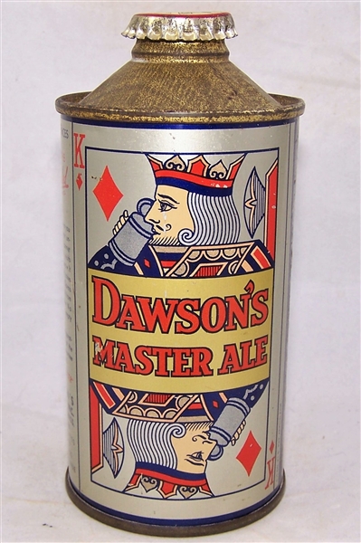Dawsons Master Ale Low Pro Cone Top Beer Can