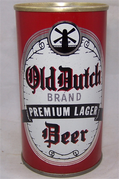 Old Dutch Premium Lager Beer, Early Ring Pull can
