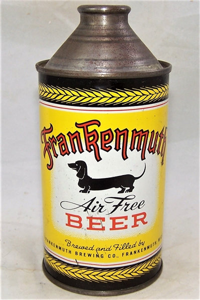 Frankenmuth Air-Free Cone Top Beer Can