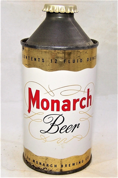 Monarch Cone Top Beer Can