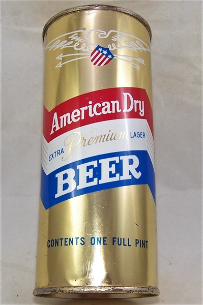 American Extra Premium Lager 16 ounce Flat Top Beer Can
