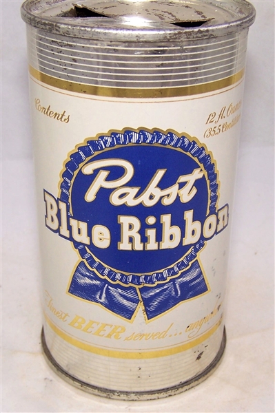 Pabst Blue Ribbon Flat Top Beer Can