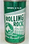Rolling Rock Flat Top Beer Can