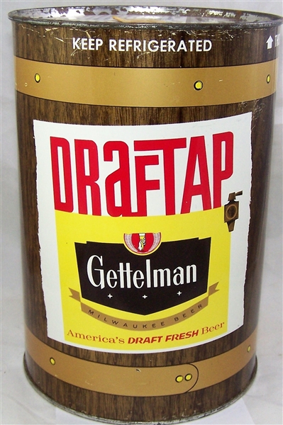 Gettelman Drafttap Gallon Beer Can