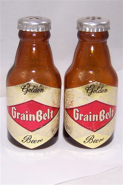 One Pair of Grain Belt Mini Bottles