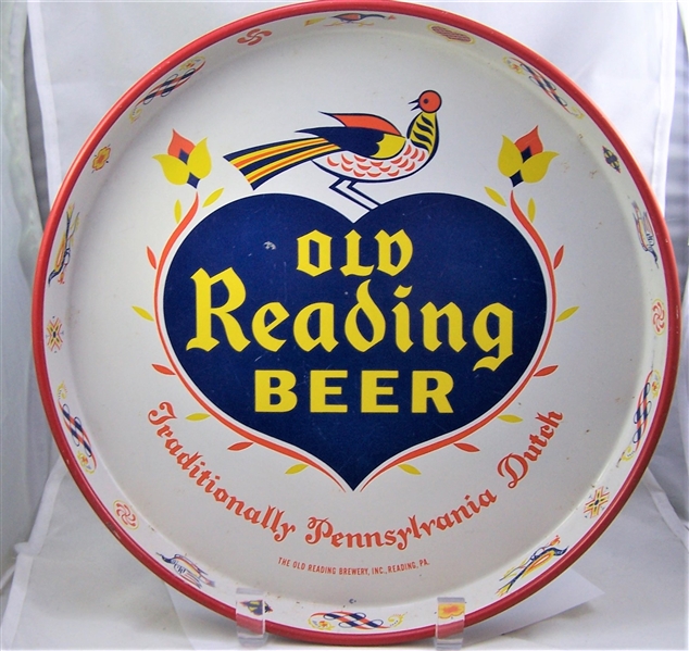 Old Reading 12 inch beer tray, Very Nice!