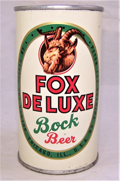 Fox Deluxe Bock Flat Top Beer Can