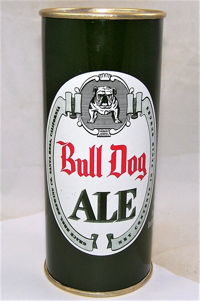 Very Tough Bull Dog Ale 16 Ounce flat Top Beer Can