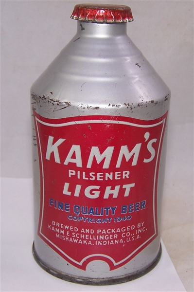 Kamms Pilsener Light Crowntainer Beer Can