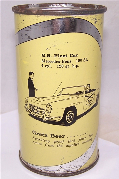 Gretz G.B Fleet Car (Mercedes Benz) Flat Top Beer Can