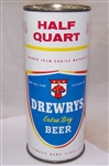 Drewrys Half Quart Flat Top Beer Can.....Clean!
