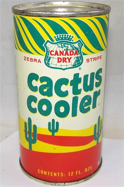 Canada Dry Zebra Stripe Cactus Cooler Pre Zip Code soda can