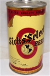 Sicks Select Opening Instruction (Withdrawn Free) Flat Top Beer Can
