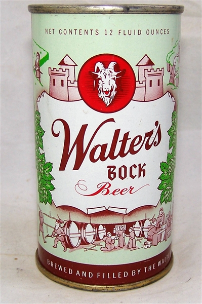 Walters Bock Flat Top Beer Can