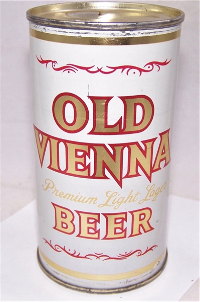 Old Vienna Premium Light Flat Top Beer Can