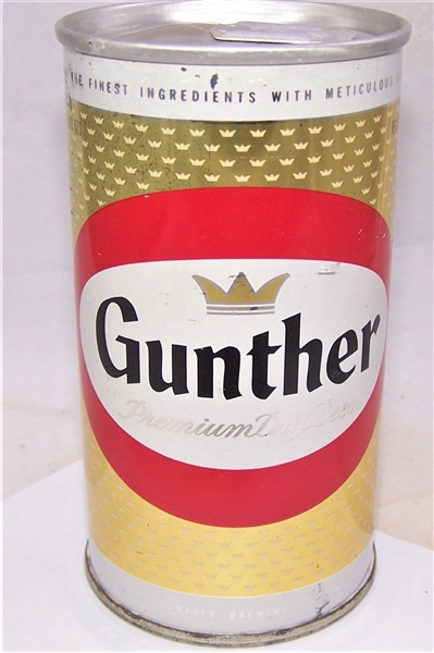 Gunther Bottom Opened Zip Top Beer Can