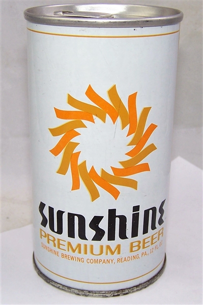Gorgeous Sunshine Zip Top Bottom Opened Beer Can 