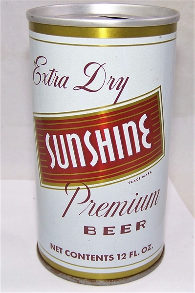 Sunshine Extra Light Premium Tab Top Beer Can...Minty