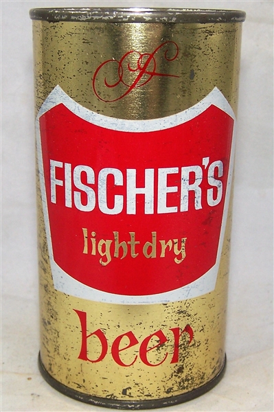 Fischers Light Dry Flat Top Beer Can