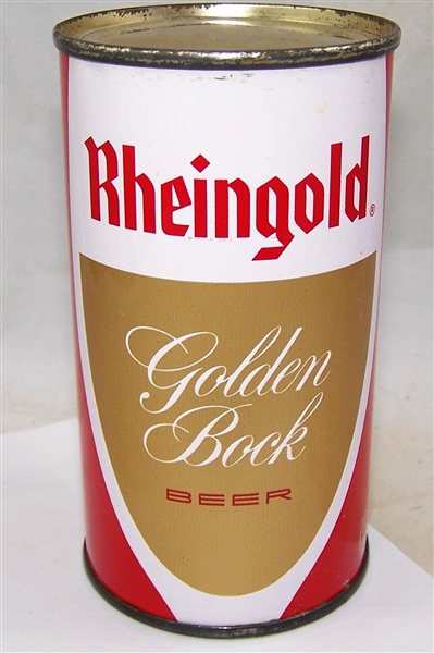 Rheingold Golden Bock (Paint Over) Flat Top Beer Can