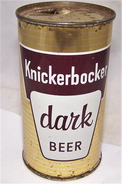 Knickerbocker Dark Flat Top Beer Can.