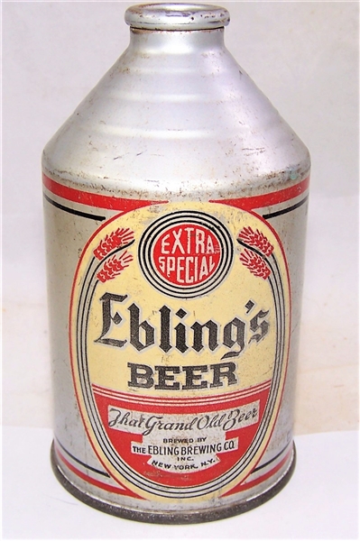 Eblings Extra Special Crowntainer Beer Can