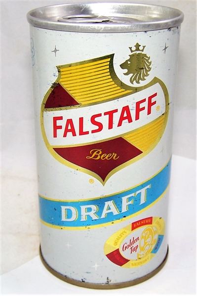 Falstaff Draft (Golden Top) Tab Top Beer Can