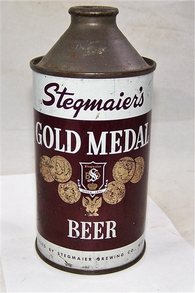 Stegmaiers Gold Medal Cone Top Beer Can
