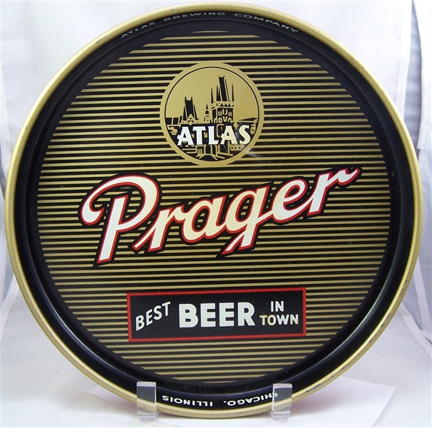 Atlas Prager "Best Beer In Town" 11 Inch Beer Tray....Clean