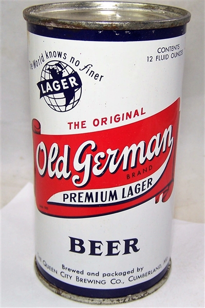 Old German (Since 1901 in Label) Flat Top Beer can