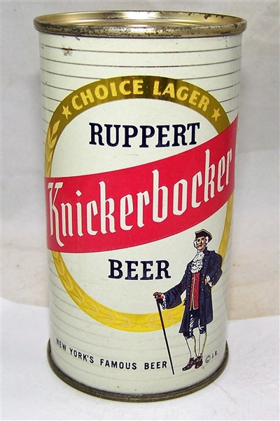 Ruppert Knickerbocker Flat Top Beer Can...Nice!