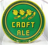 Croft Ale 13 inch beer tray....Featuring the lemon heads.