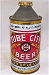 Tube City Cone Top Beer Can with Crown