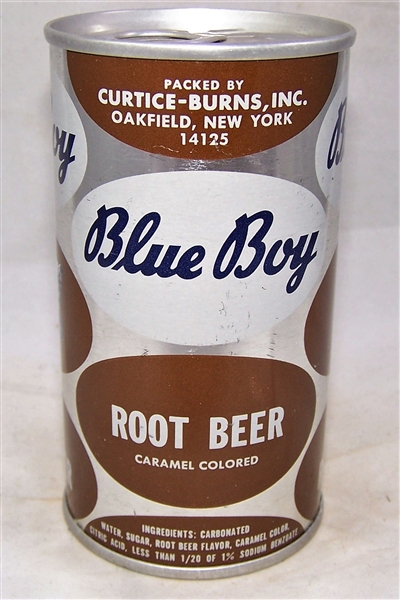 Blue Boy Tab Top Root Beer Can....Zip Code Can